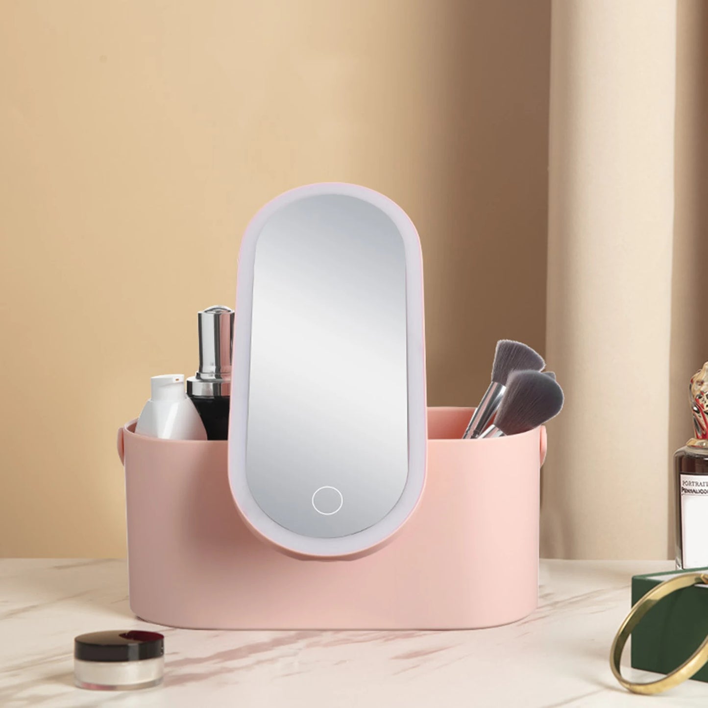 Chery & Co. Light-Up Portable Makeup Box with Mirror